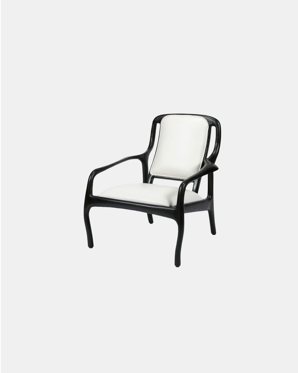 KARNALI EBONIZED ASH LOUNGE CHAIR