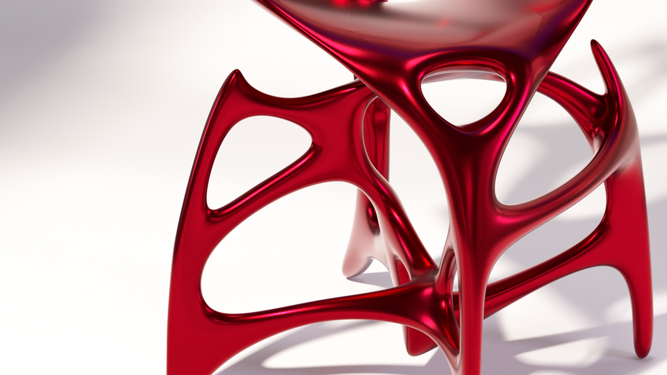 SHINY RED CHAIR