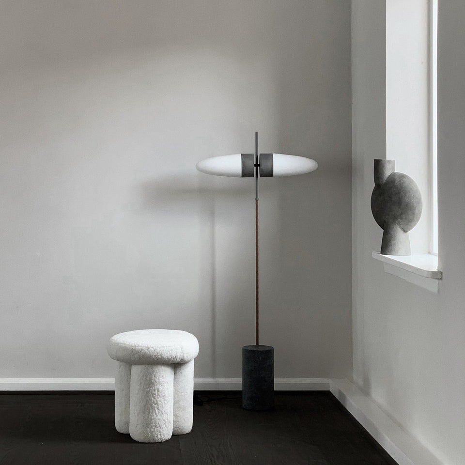 BIG FOOT SHEEPSKIN STOOL