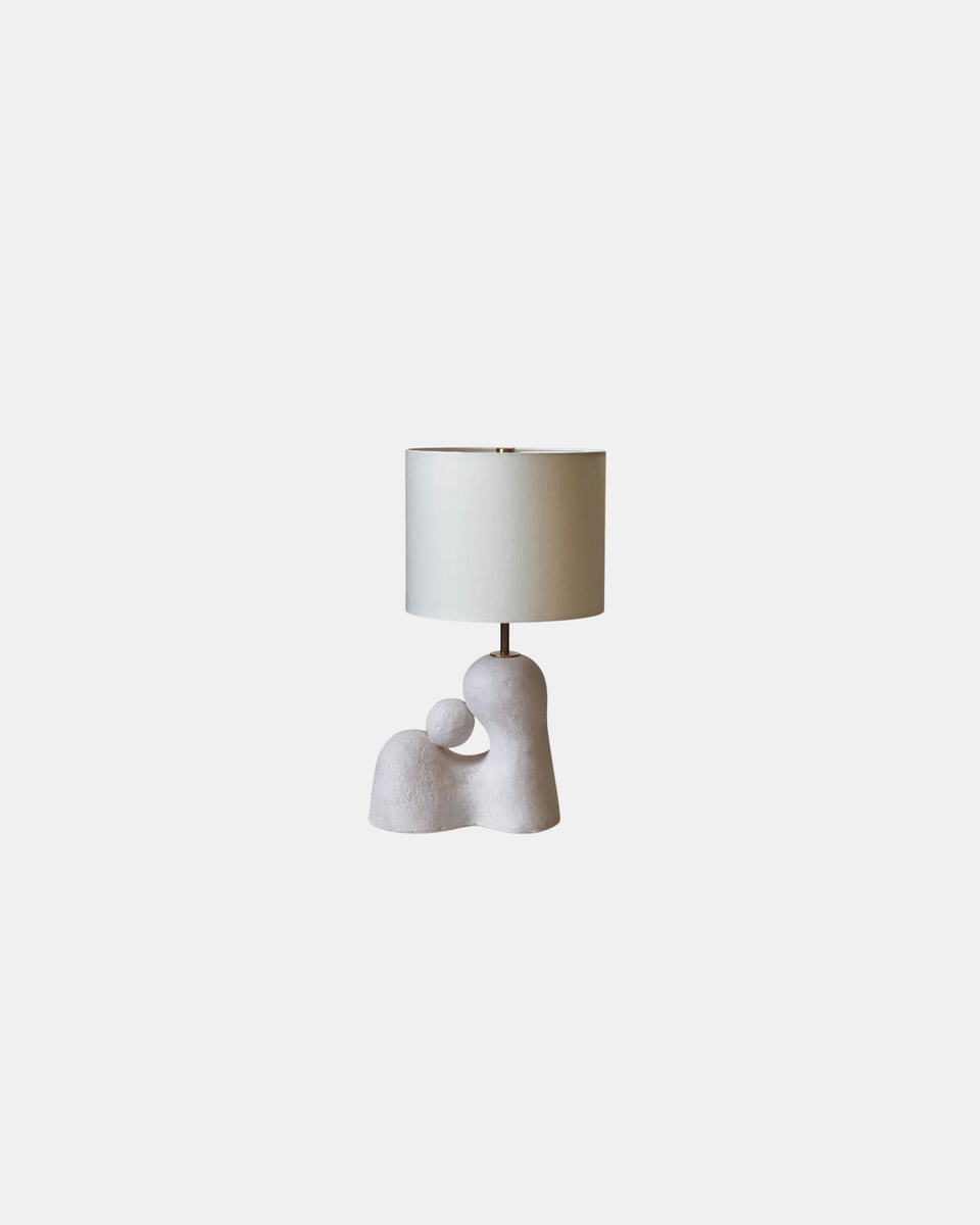 WE WERE HAPPY HERE TABLE LAMP