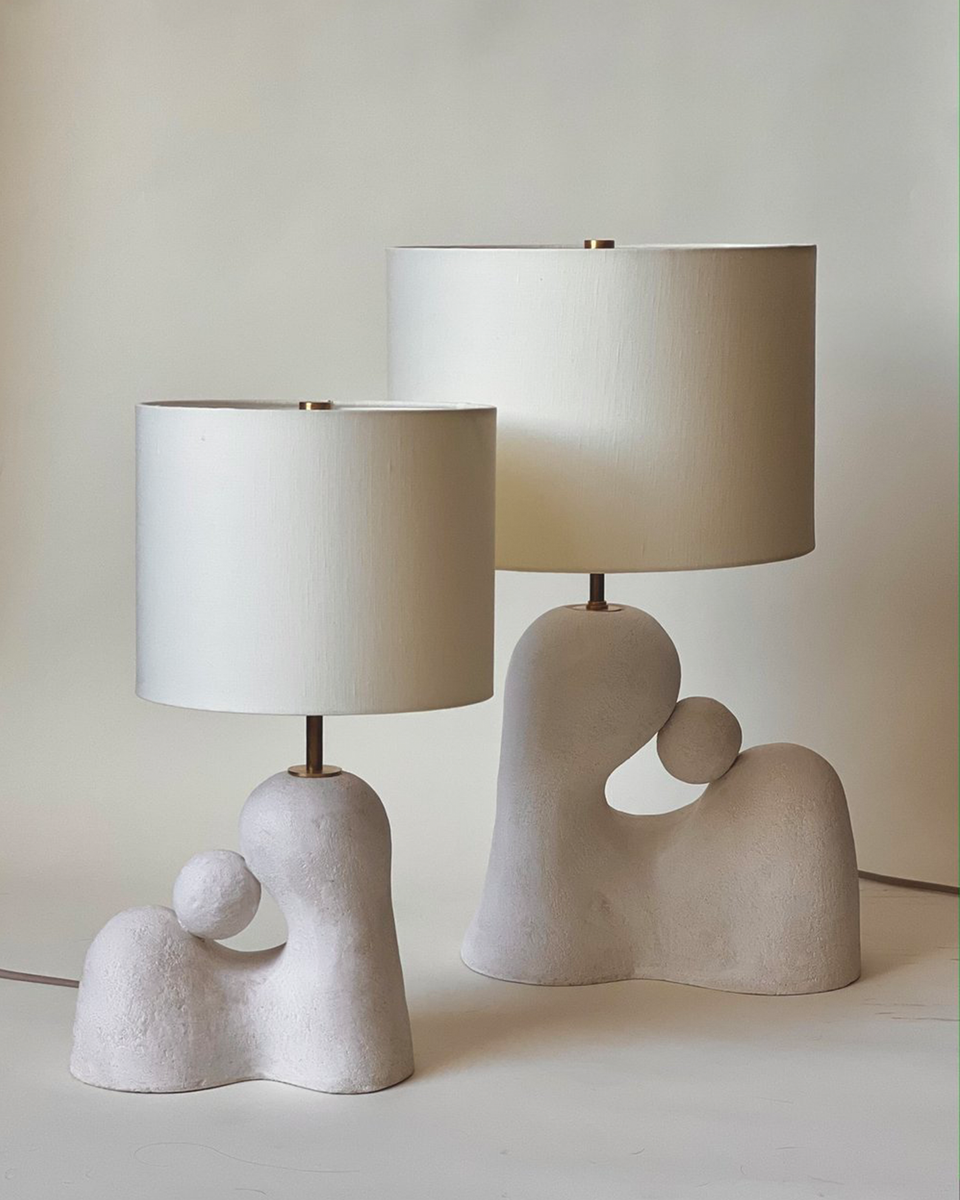 WE WERE HAPPY HERE TABLE LAMP