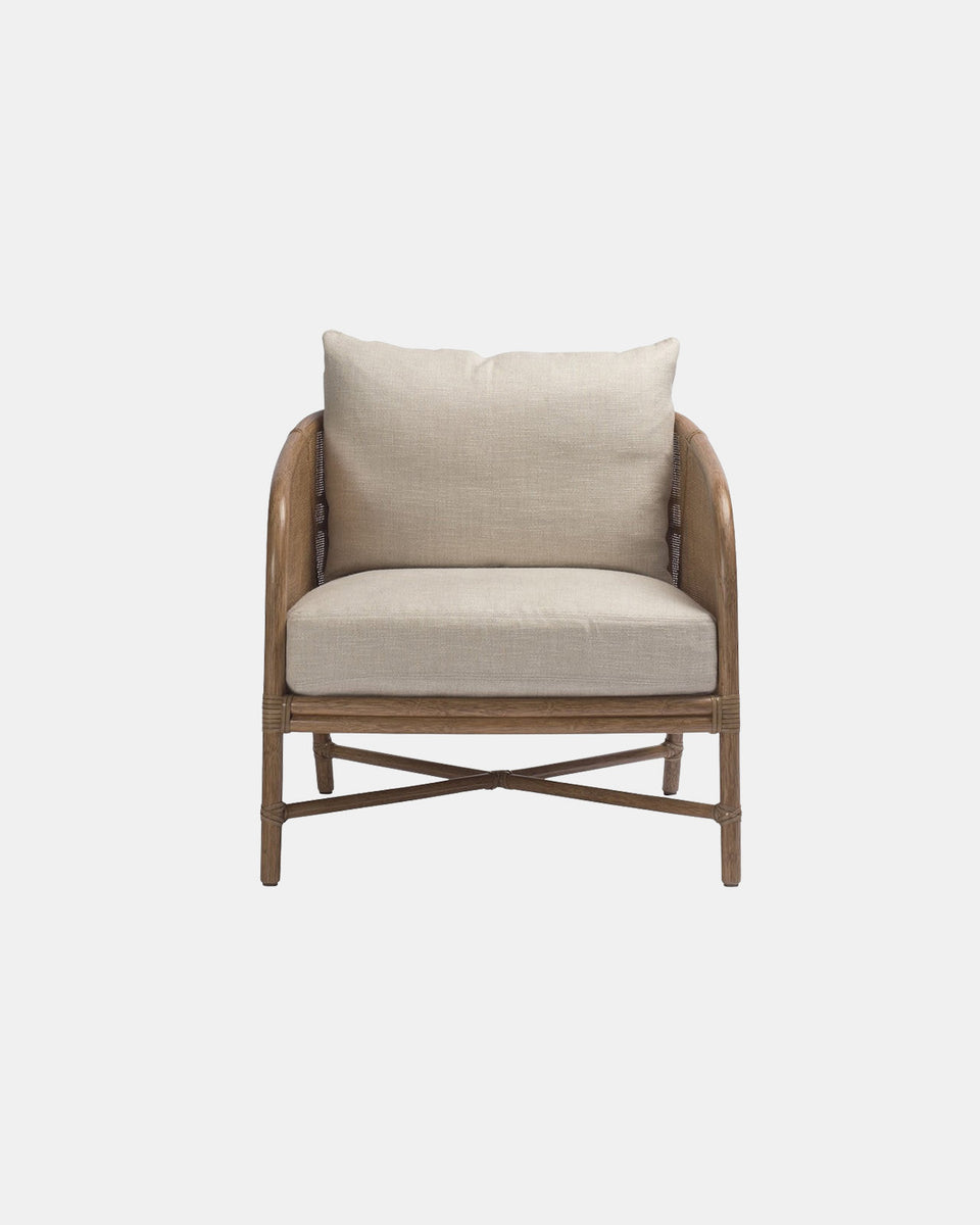 PLAID LOUNGE CHAIR
