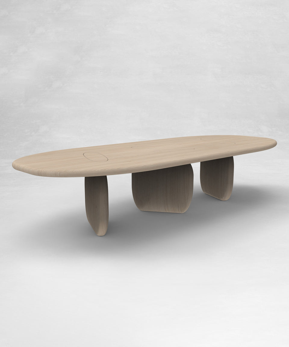 GALET OAK DINING TABLE ALL WOOD