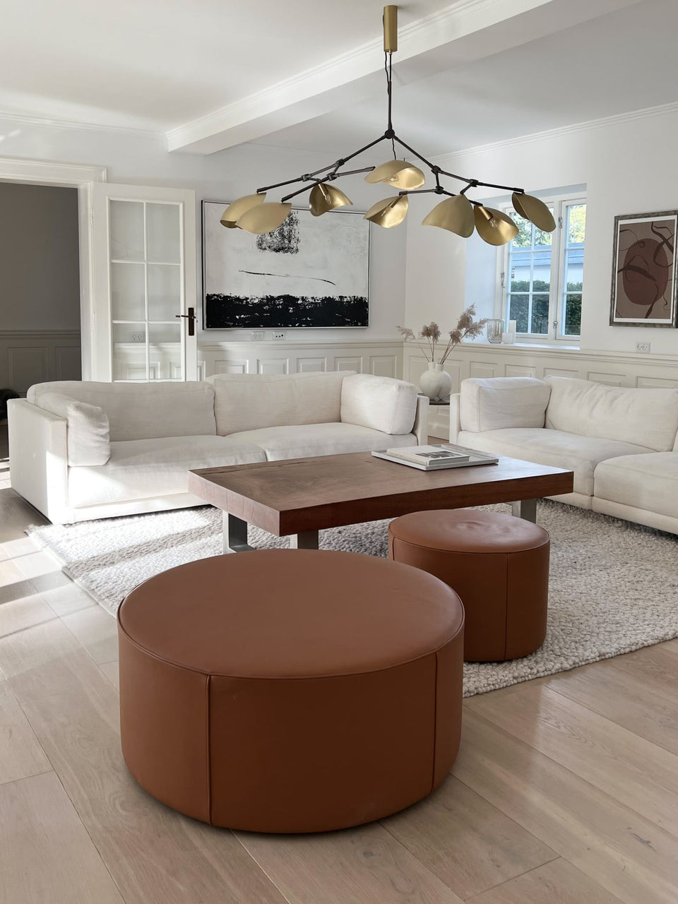 STINGRAY BRASS CHANDELIER