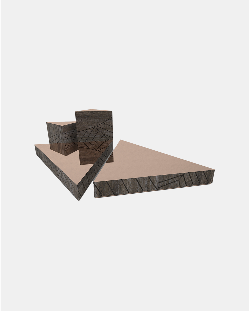 FOGLIE TRAVERTINE TITANIUM AND COPPER T40, T60, T15 - 120 x 170
