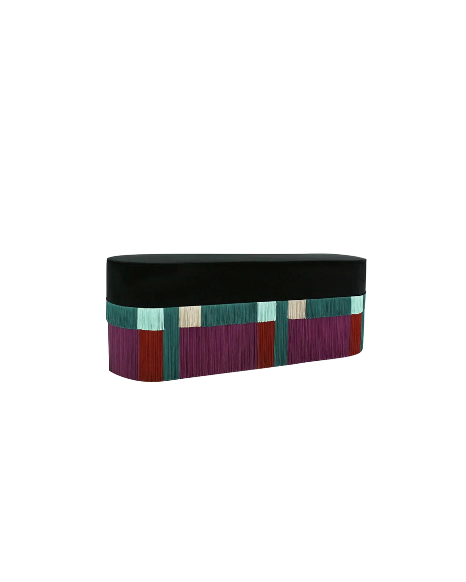 COUTURE GEOMETRIC RIGA LARGE OTTOMAN