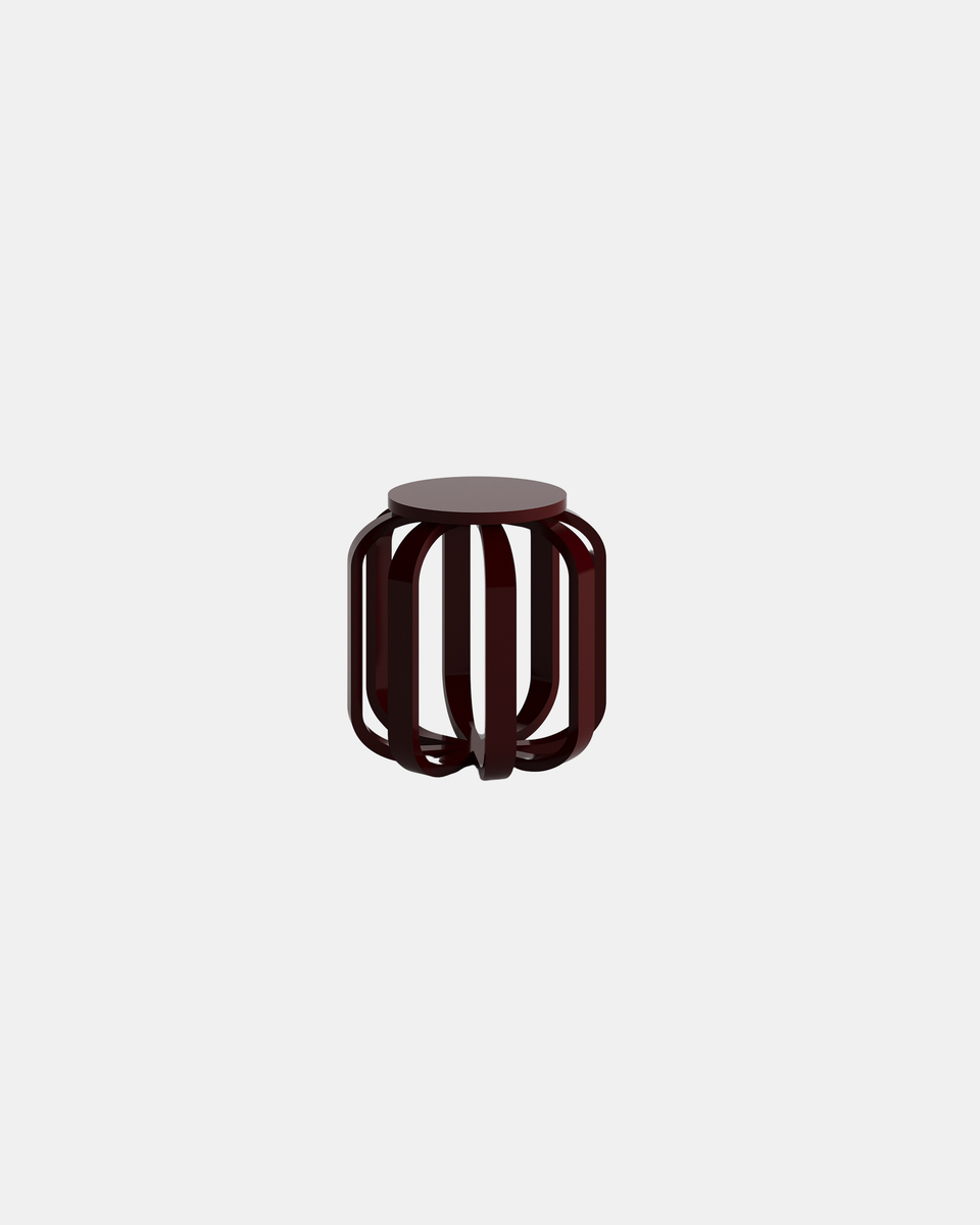 CAGE LACQUER STOOL