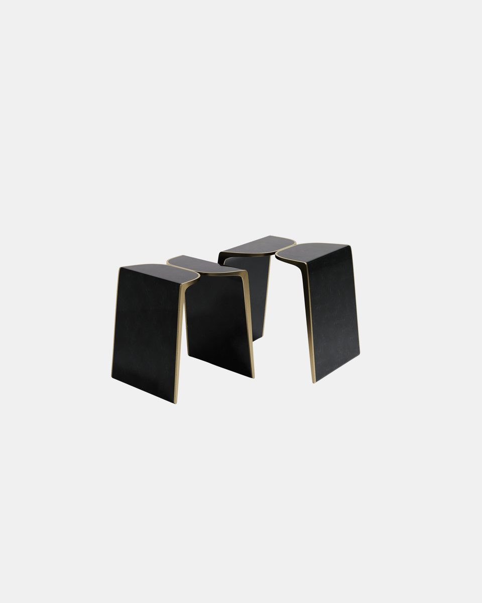 KISS BLACK PEN SHELL NESTING TABLES