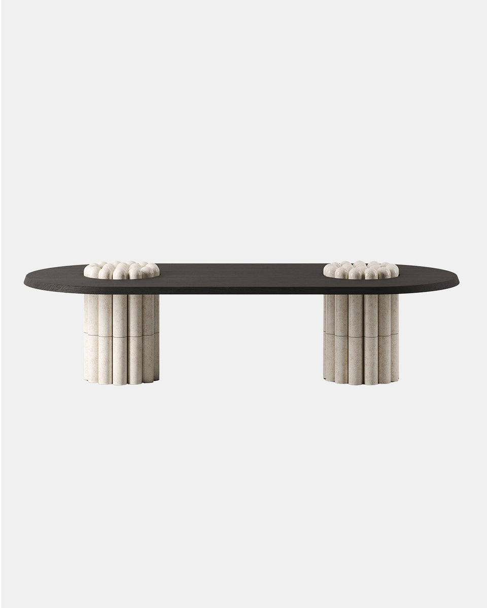 RAKU-YAKI OBLONG DINING TABLE