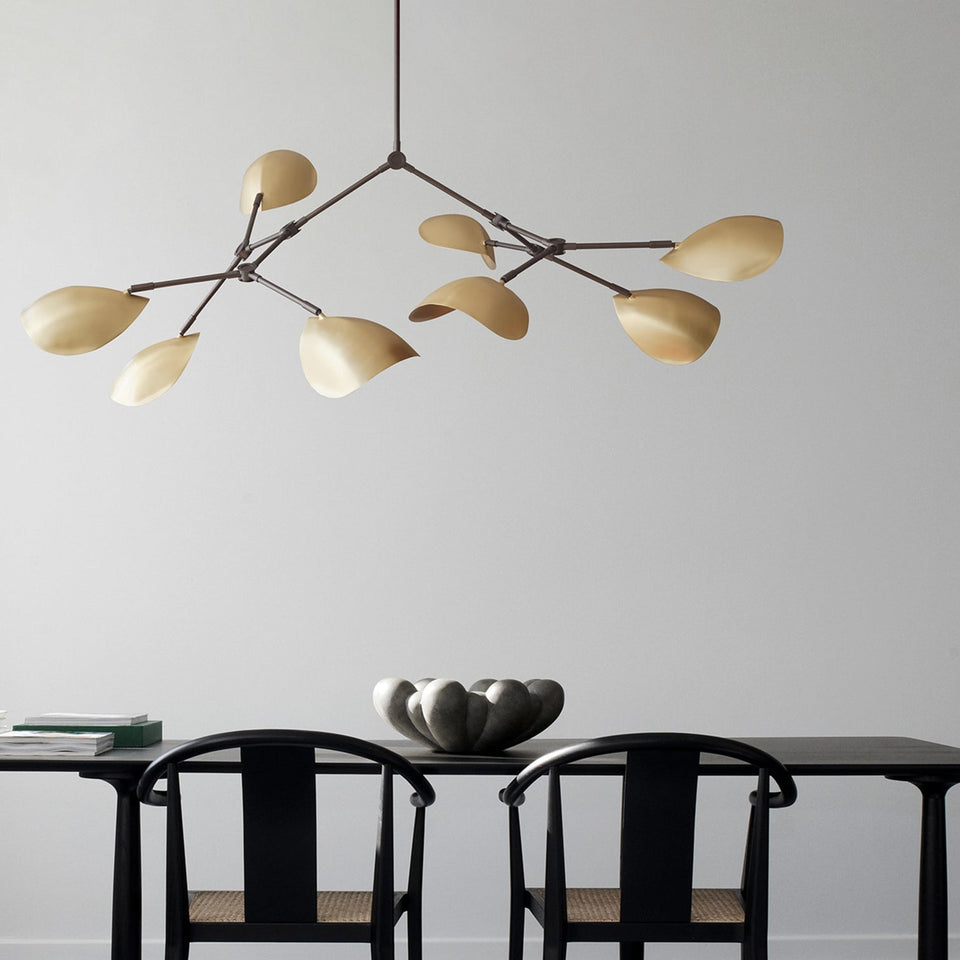 STINGRAY BRASS CHANDELIER