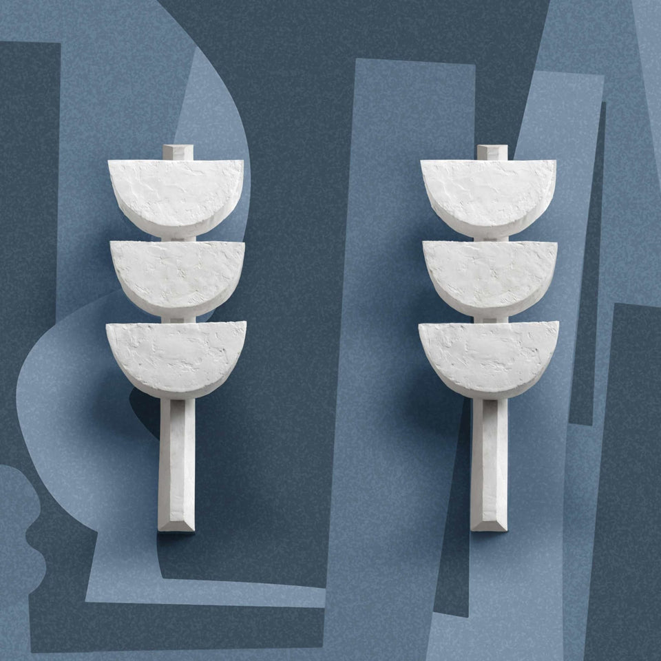 NEWLYN PLASTER WHITE SCONCE