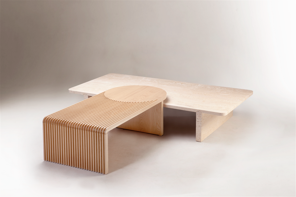 STICK & STONE COFFEE TABLE
