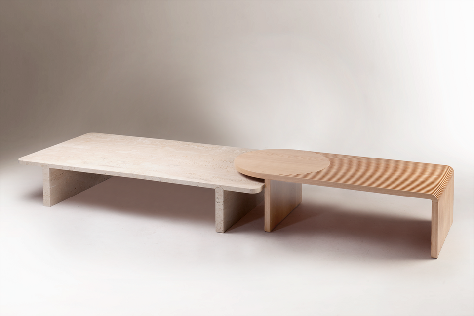 STICK & STONE COFFEE TABLE