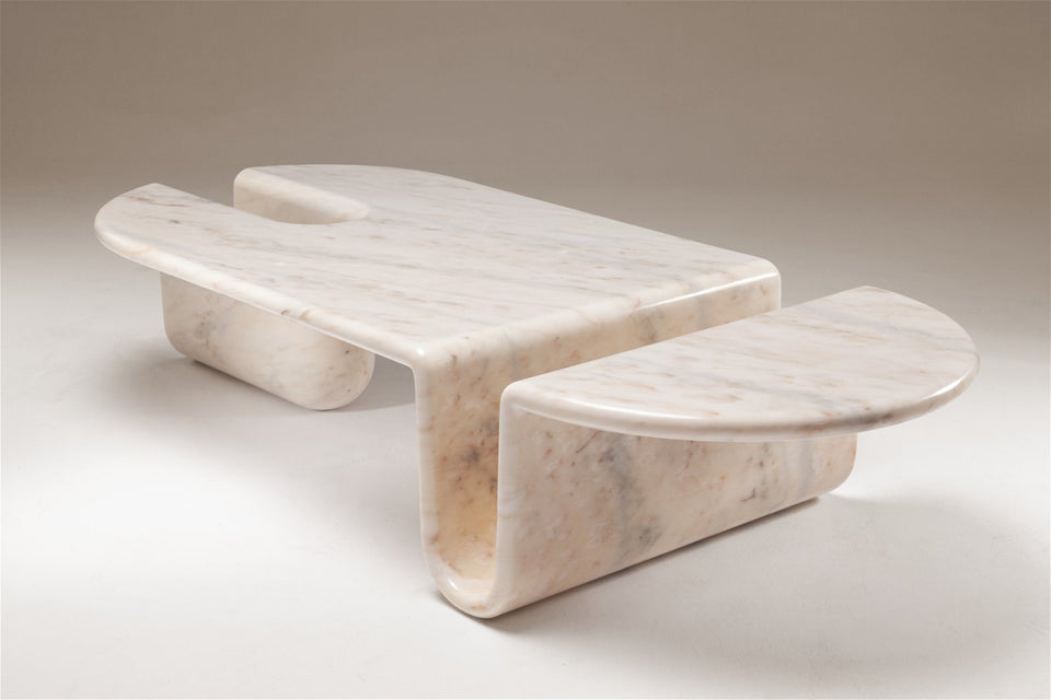 BONNIE & CLYDE ESTREMOZ WHITE COFFEE TABLE