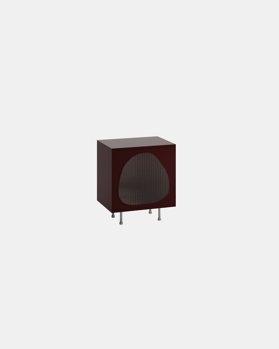 LOOP LACQUER STEEL SIDE TABLE