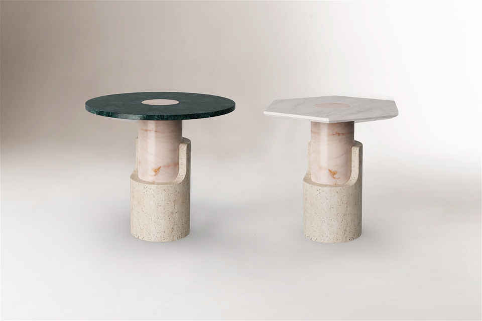 BRAQUE CARRARA SIDE TABLE