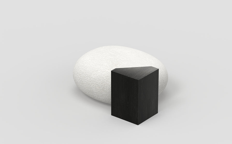 ORIGINS DARK BLACK OTTOMAN