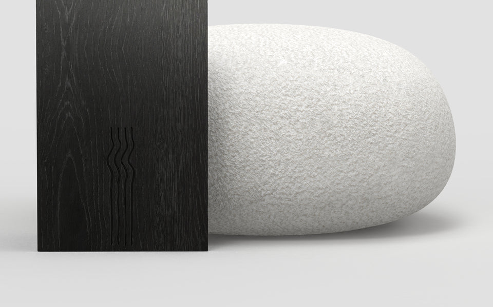 ORIGINS DARK BLACK OTTOMAN