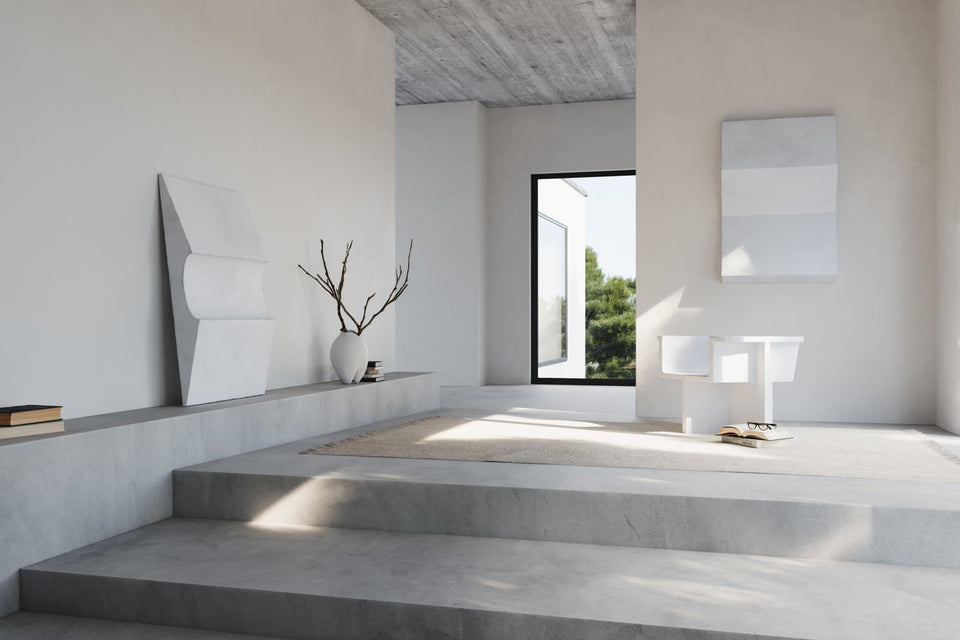 BRUTUS BONE WHITE LOUNGE CHAIR