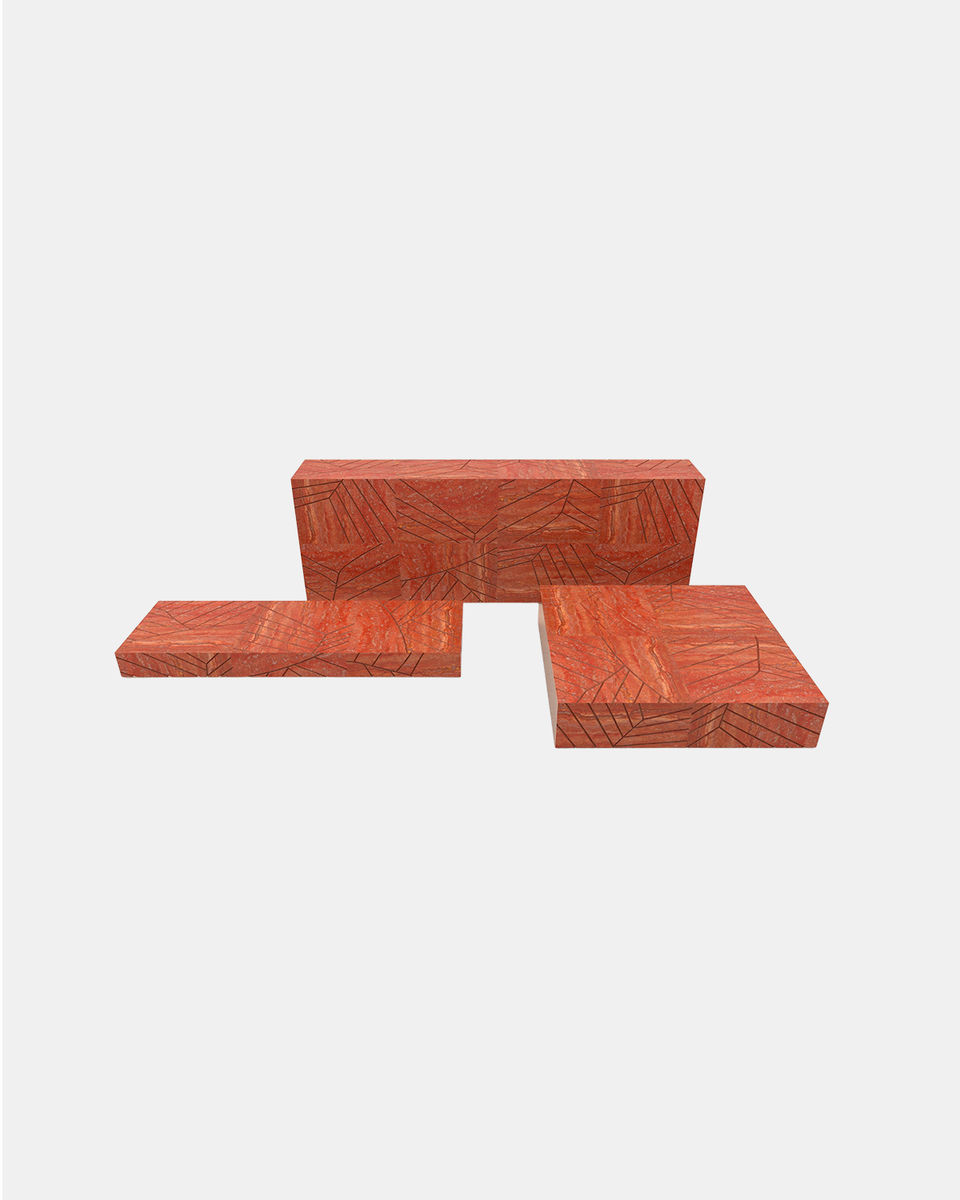 FOGLIE TRAVERTINE RED R80 - 240, R15 - 180, S25 - 120