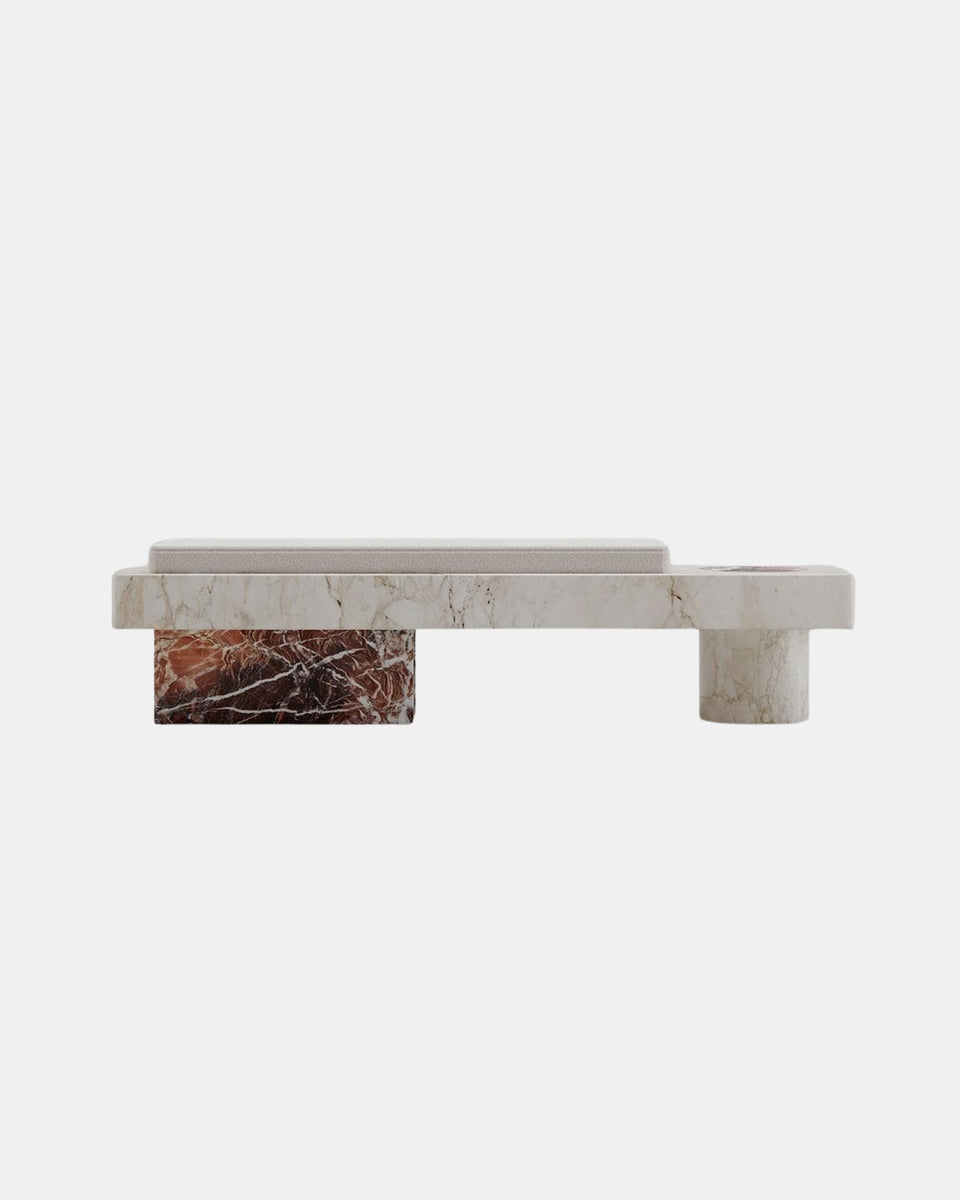 SALVANTE BS1 ROSA PERALBA MARBLE BENCH