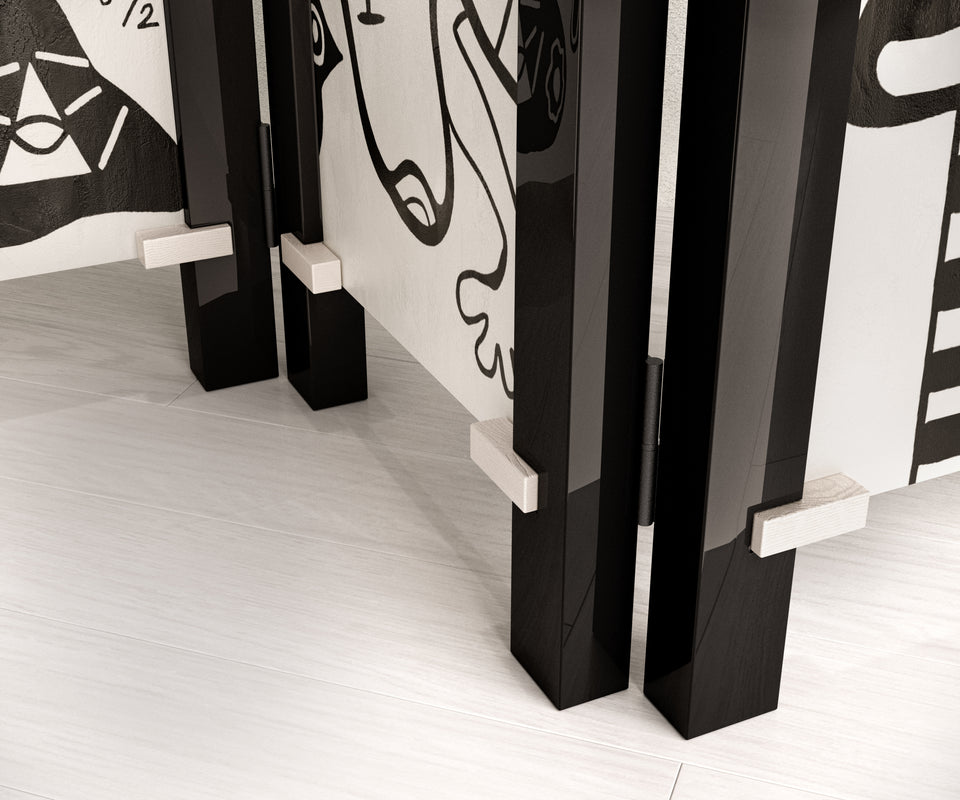 HIDING WITH ART FOLDING SCREEN