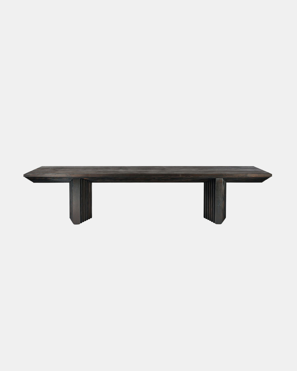ATER BURNED YELLOWPINE DINING TABLE