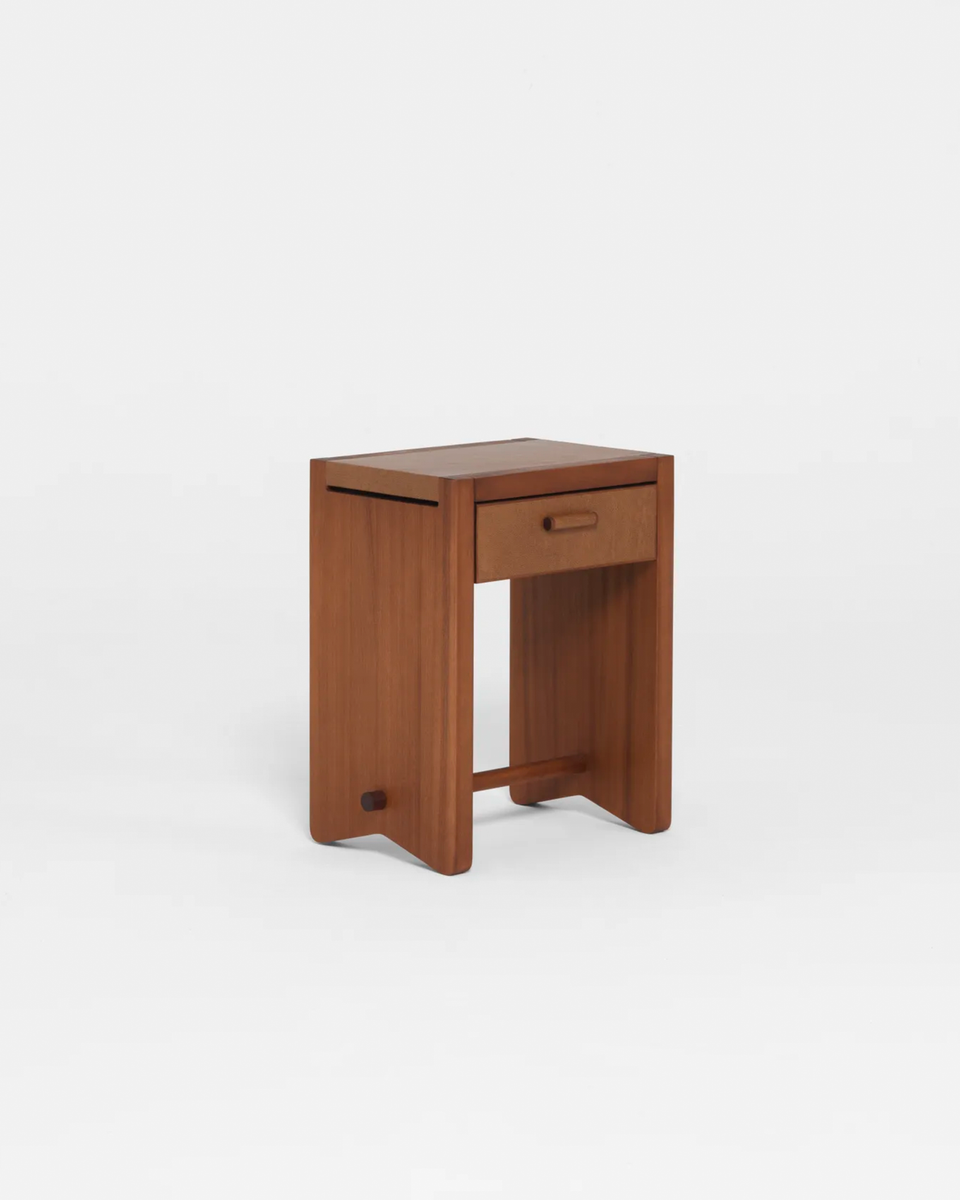 DEHLOS MAHOGANY BEDSIDE TABLE