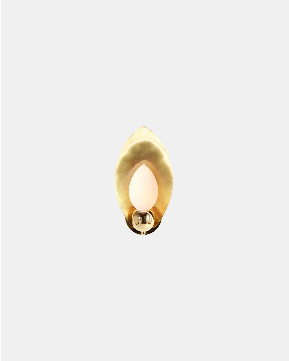 LAUREL BLOSSOM 01 BRASS SCONCE