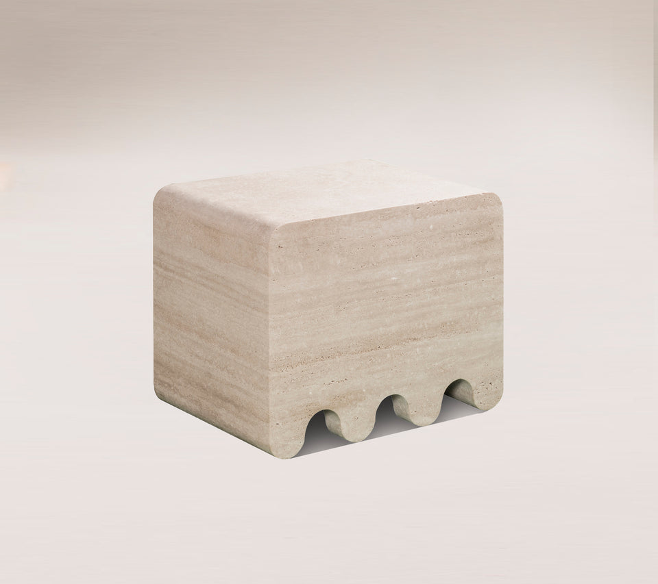 OSSICLE STOOL IN STONE