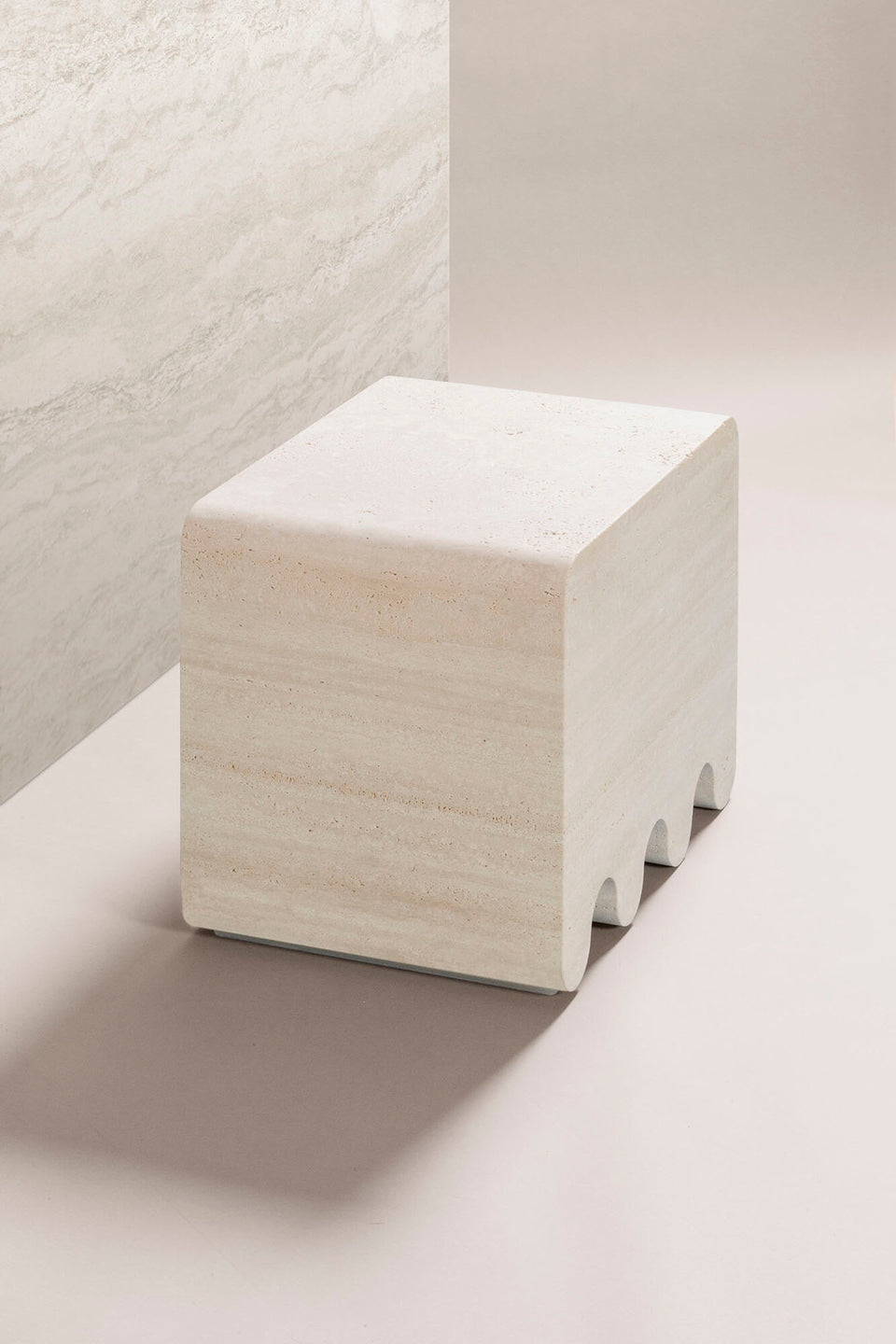 OSSICLE STOOL IN STONE