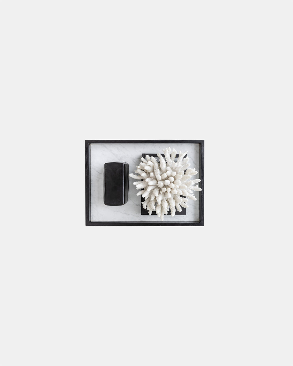 MARBLE AND TIMBER TRAY
