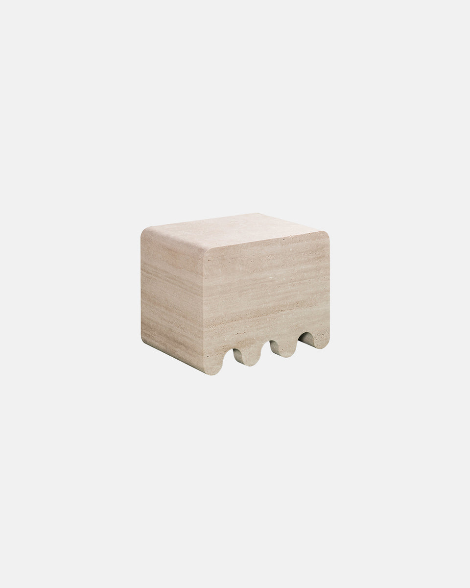 OSSICLE STOOL IN STONE